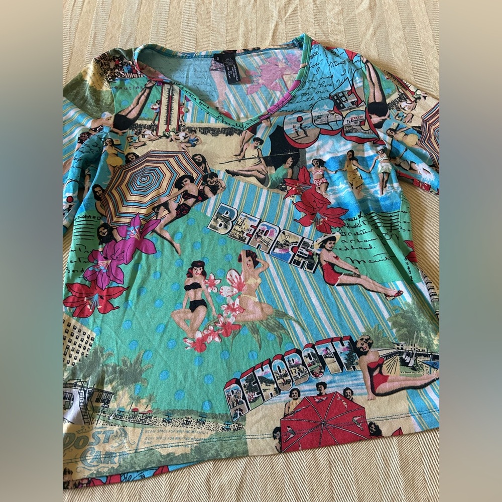 Colorful Graphic Print Top